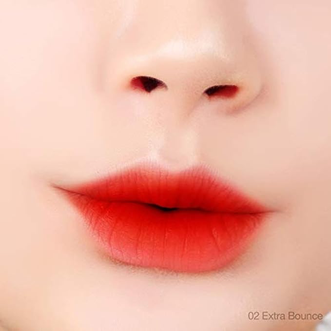 BBIA Last Velvet Lip Tint - Soft & Creamy Matte Finish Lip Stain, Blur Effect with Velvety Texture, Long-Lasting, High Pigment, Lightweight, Non-Drying, Korean Lip Makeup (02 EXTRA BOUNCE)
