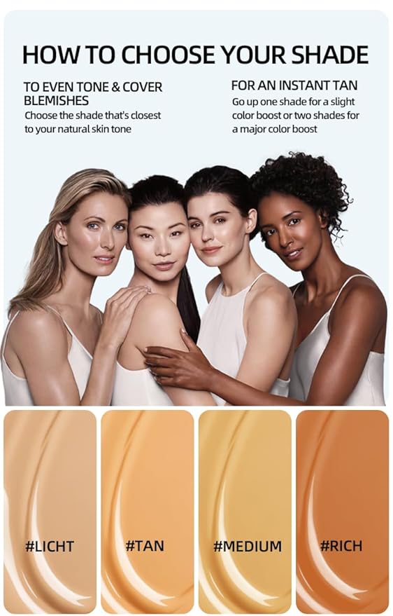 Body Perfector Cream,All-Over Complexion Perfector, Concealer Evens Skin Tone Sweat-Proof Non-fading Makeup, Long-Lasting CC Foundation, Waterproof Transfer-Resistant Skin Tint (MEDIUM)