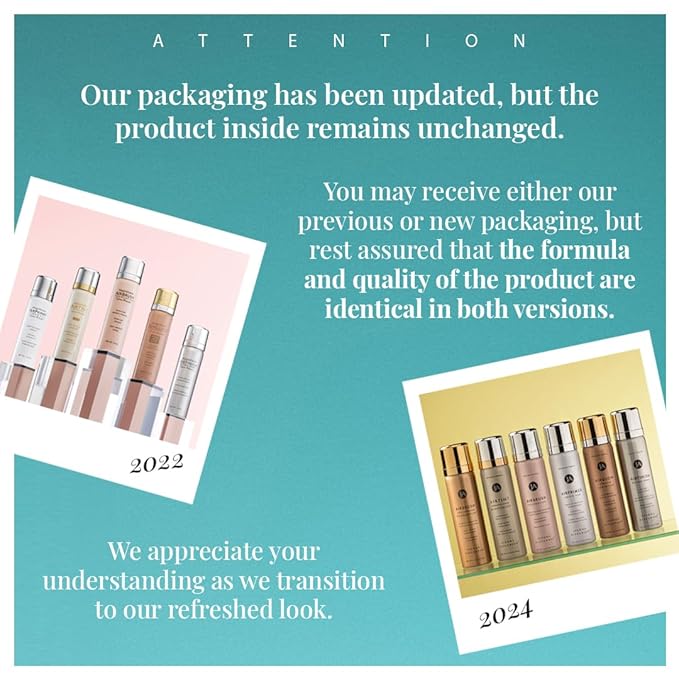 MagicMinerals AirBrush Foundation by Jerome Alexander – 2pc Set with Airbrush Foundation and Kabuki Brush - Spray Makeup with Anti-aging Ingredients for Smooth Radiant Skin - Dark