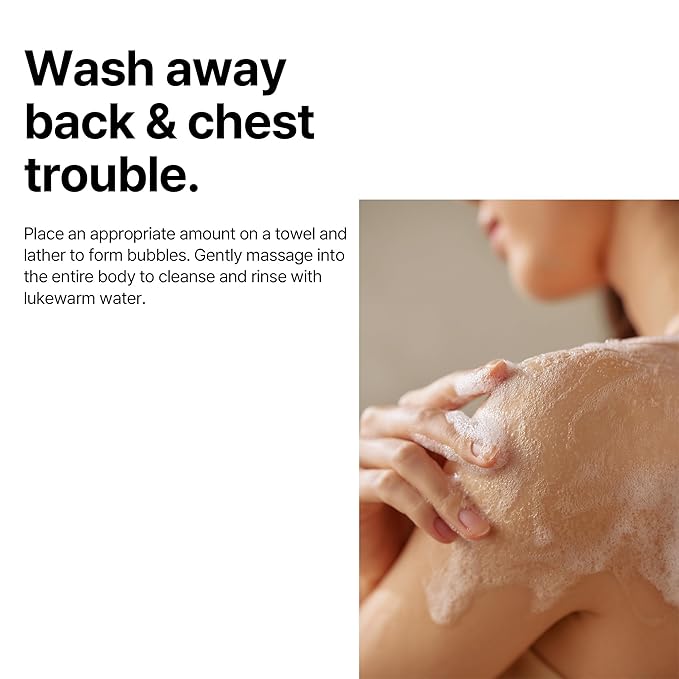 SOME BY MI AHA BHA PHA 30 Days Miracle Acne Clear Body Cleanser - 13.5oz, 400ml - Daily Exfoliating Tea Tree Acne Body Wash with Salicylic Acid - Deep Cleanses Sebum and Impurities - Korean Skin Care