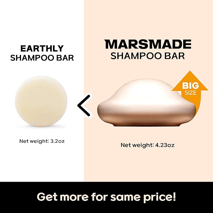 Castor Oil Shampoo Bar 2.0 - Hydrating & Moisturizing Natural Hair Soap Bar Shampoo for Hair Growth & Scalp Nourishment - Bathing Soap Solid Shampoo for All Hair Types (120g, 4.23oz)