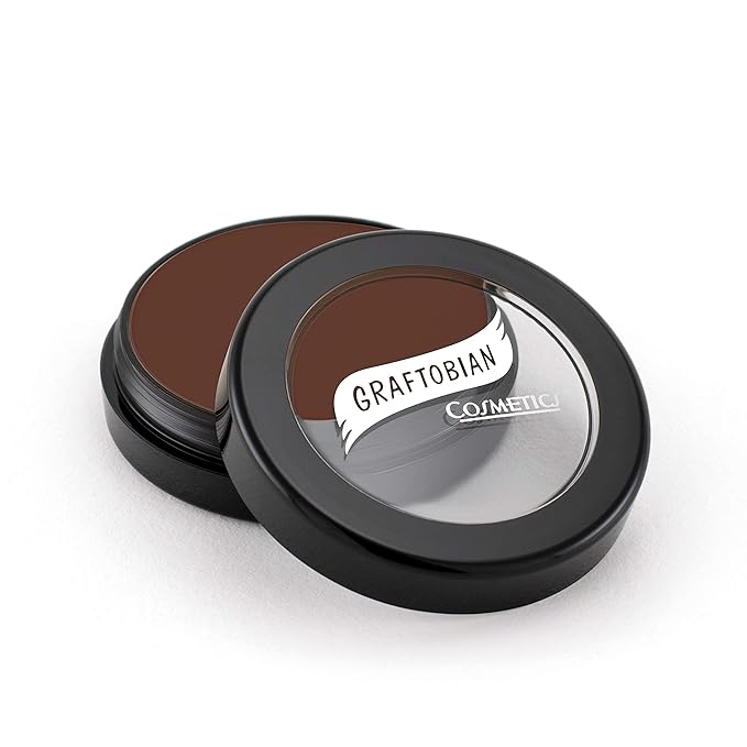 Graftobian HD Glamour Crème Foundation 1/2oz, Weightless Full Coverage Makeup, 65 Inclusive Shades, For All Skin Types, Natural or Full-Glam Looks, For Professionals and Beginners, Hazelnut