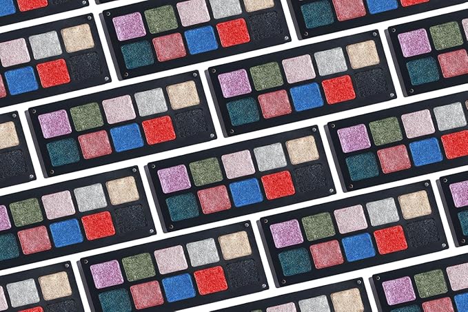 Chromatic Eye Shadow Palette 10 Shades | Multichromatic Finish | High Pigmentation and Long Lasting | Creamy Formula with Hyaluronic Acid | Magnetic Case (Chromatic 3)