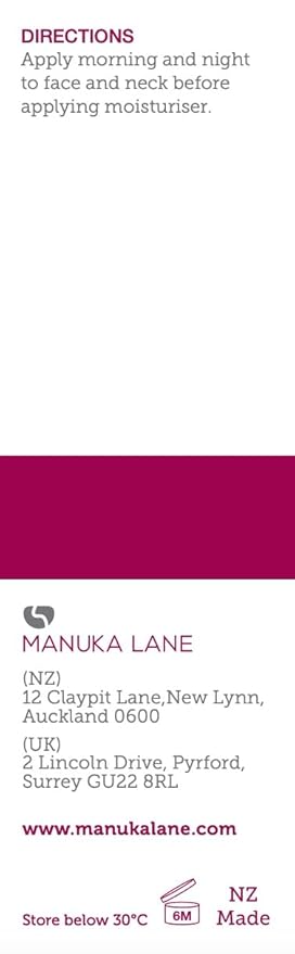 Manuka Honey Face Serum with Collagen, Hyaluronic Acid, & Pure Honey, by Manuka Lane