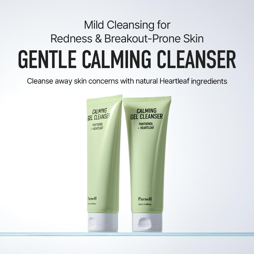 Parnell Panthenol Heartleaf Calming Gel Cleanser | 180ml / 6.08 fl.oz, soothing & moisturizing cleanser, korea skin care, korea beauty