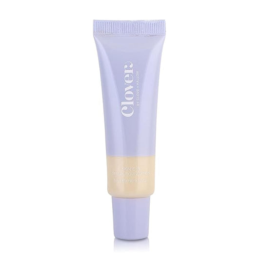 Clover Skin Is In Serum Foundation | Hydrating Face Serum, Lightweight Foundation, Cruelty-Free & Vegan | With Squalane And Sunflower Seed Wax | 30 ml - Shade 01 (Ultra Fair)