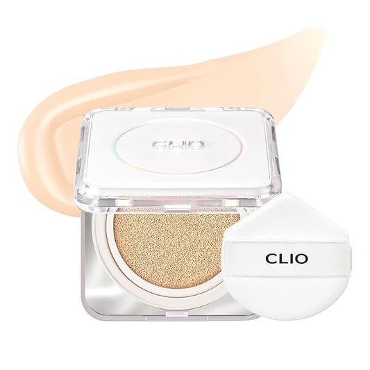 CLIO Kill Cover Founwear Cushion The Original – 20 Shades, Buildable Light to Medium Coverage, Natural Finish, Korean Makeup Foundation, Long-Lasting Skin Fit,19N PORCELAIN