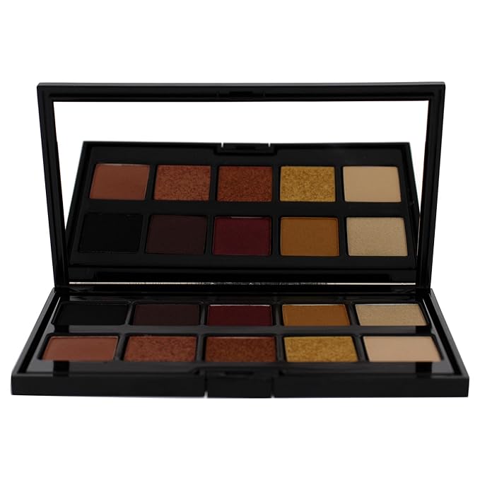 Pupa Milano Make Up Stories Eyeshadow Palette 002 Hot Flame - 10-Shade Shadow Collection with Matte, Satin, and Metallic Color Options - High Pigment Formula - Soft, Blendable Texture - 0.63 oz