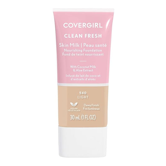 COVERGIRL, Clean Fresh Skin Milk Foundation, Light, 1 Fl Oz (Pack of 1) (packaging may vary)