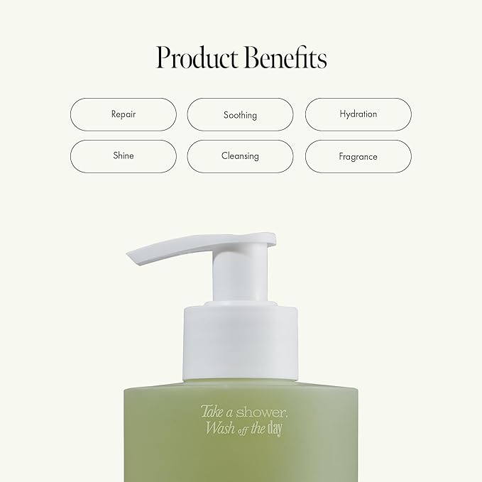 Patchouli Garden Damage Repair Shampoo - Korean Hair Care Nourishing Shampoo for Men & Women w/Patchouli Leaf Water, Protein Complex & Green Herb Complex - Vegan Scalp Cleanser (15.22 fl.oz)