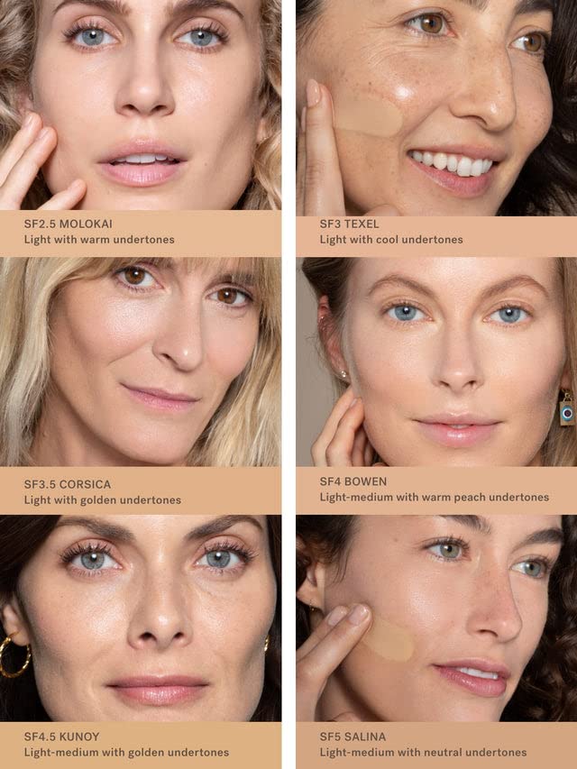 ILIA - True Skin Serum Foundation | Non-comedogenic, Cruelty-Free, Vegan, Weightless Feel, Buildable Coverage, Safe For Sensitive Skin (Texel SF3)
