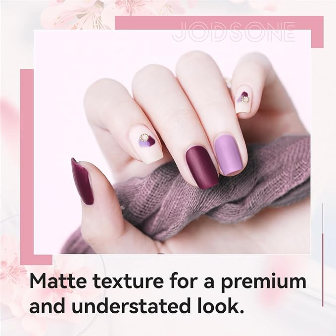 JODSONE 3 Bottles of Top Coat Matte Top Coat Base Coat Set Soak off Salon Use Home DIY Nail Gel