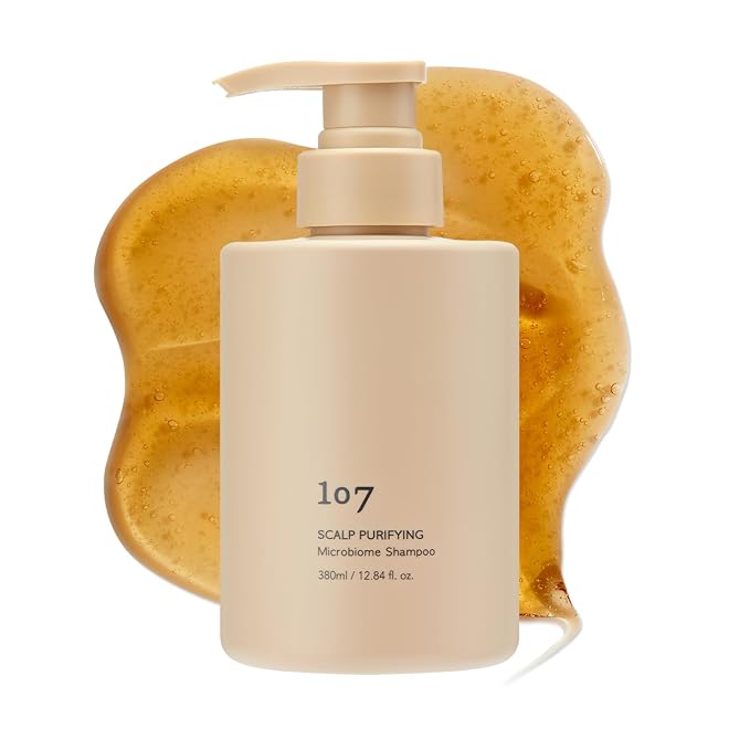 107 Clarifying Shampoo - Purifying Shampoo for Build Up, Dirt, Oil, Itchy, Dry Scalp – Fermented Vinegar & Ginseng for Refreshed & Revitalized Scalp - Paraben, Phthalate and Sulfate Free (16.9 oz)