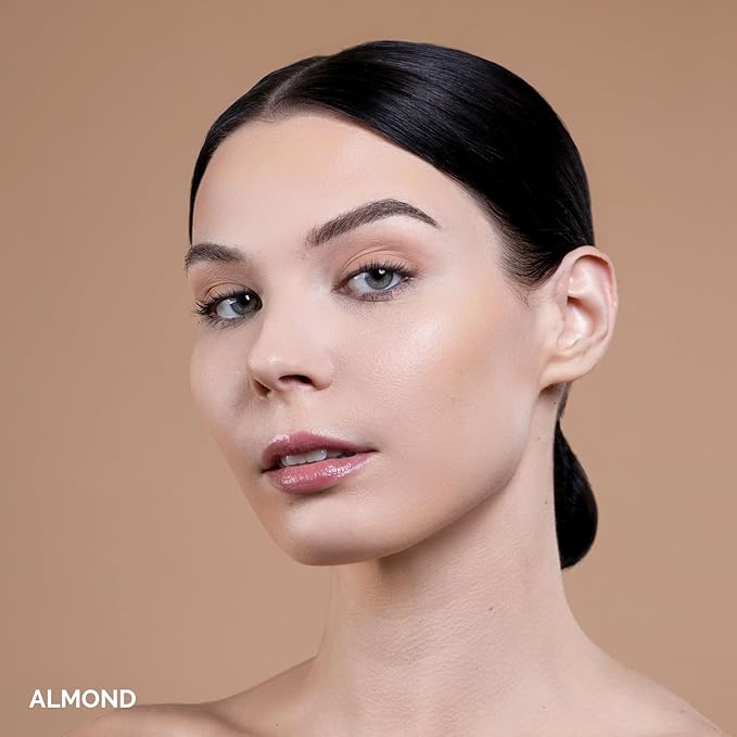 OFIR Skin Satin Medium Coverage Foundation | Lightweight Foundation Makeup with Vegan Formula | Blue Light Protection & Non-Creasing for Long-Lasting Wear | 1 FL OZ (Almond - Medium Neutral)