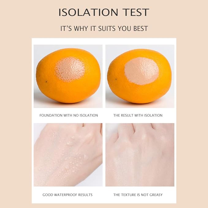 Contour Multi-Color Pink Green Purple Isolation Waterproof Natural Makeup Protection Hydration Oil Balance Moisturizing 40g