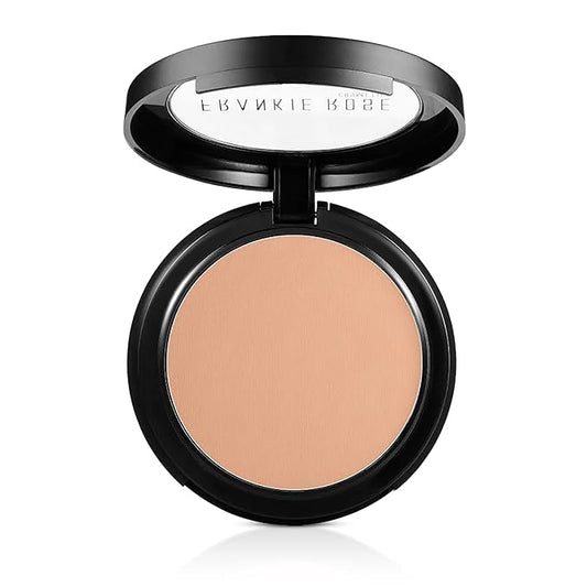 Frankie Rose Cosmetics Powder Foundation – Full Coverage Face Powder For Pores & Imperfections, Evens Out Skin Tone & Shine-Control | 58 Grams (Buff)