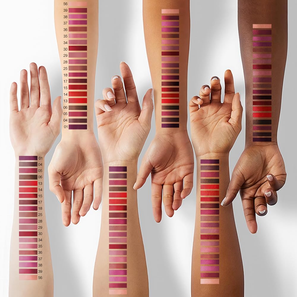 Kaely 2-in-1 Matte Lipstick and Lip Liner, Liquid Lip Stain Makeup for women Long Lasting Waterproof Smudge Proof, labiales matte mate larga duracion listip 24 hours originales, 17 Deep Red