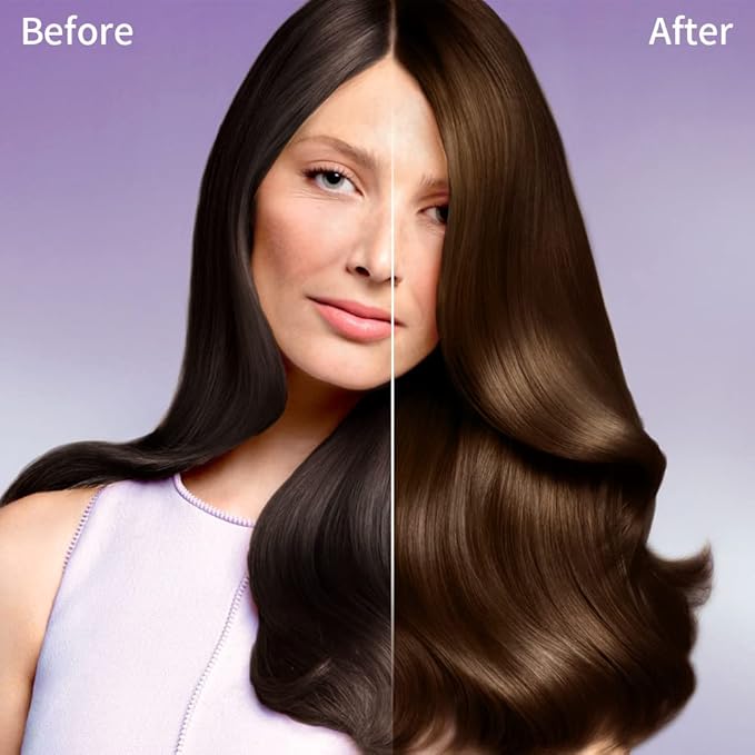 Hair Dye Shampoo Chestnut Brown Hair Color Shampoo for Gray Hair Coverage Herbal Hair Dye Shampoo 3 in 1 for Men and Women, Instant Color Shampoo