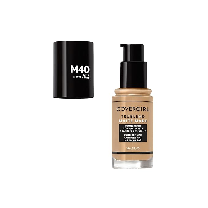 Covergirl Trublend Matte Made Liquid Foundation, T10 Golden Amber, 1 Fl Oz (Pack of 1)
