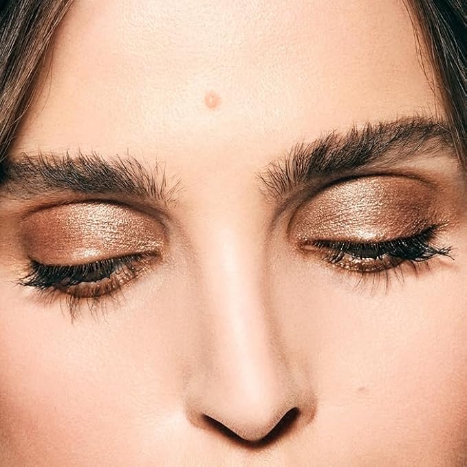 MAKE Beauty Multi-Chromatic Eye Shadow. Metal Reflecting Luminous Foil Finish Creamy, Buildable, Dimensional Long-wear, Crease-proof Powder Eyeshadow, Multichrome Shade - Dream Dust, Gold