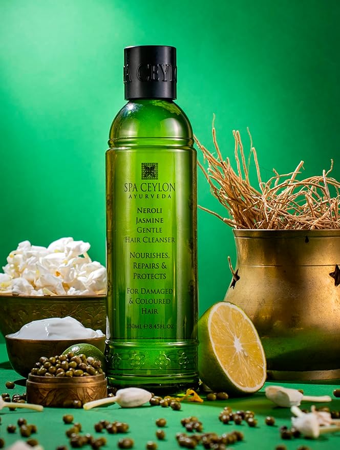SPA CEYLON Neroli Jasmine Gentle Hair Cleanser| Sulfate-Free| Deep Nourishing | Scalp Balance | Ideal for Damaged and Coloured Hair