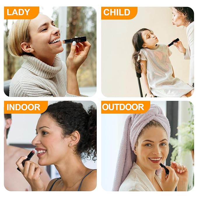 10 Pack Tinted Lip Balm Stocking Stuffers Tinted Chapstick - Moisturizing Lips - No petroleum, Chemicals, Gluten, or Phthalat