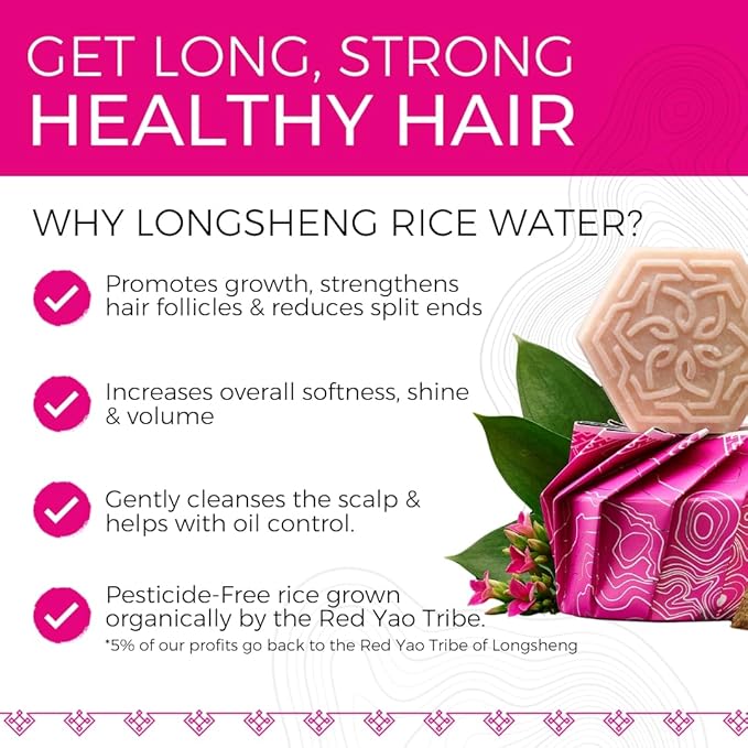 Viori Coconut Bliss Advanced Repair and Moisturizing Shampoo Bar - Made with Rice Water for Hair Growth - Handcrafted Sulfate Free Shampoo