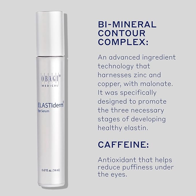 Obagi ELASTIderm Eye Serum – De-Puffing Serum with Caffeine and Bi-Mineral Contour Complex that Refreshes the Appearance of Skin Around the Eyes – Two Pack, 2 * 0.47 oz