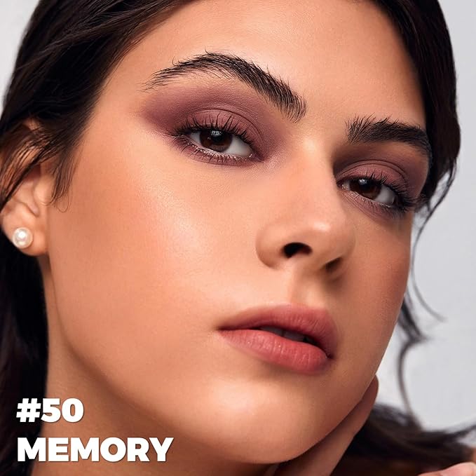 FOCALLURE Shimmer and Matte Cream Eyeshadow Stick,Smooth Brilliant Eye Brightener Pencil for Women,Long Lasting Waterproof Eye Shadow and Liners Makeup,#50 Memory