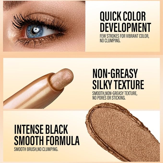 Jolilab Eyeshadow Stick Set, 8 Colors Matte Professional Bright-Colored Contouring and Highlight Eyeshadow Stick, Cream Waterproof Long Lasting High Pigmented Eye Shadow. (8, Set F)