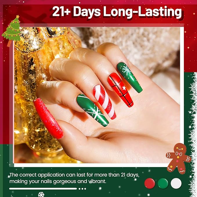 JODSONE Gel Nail Set 20+3 Colors High Shine Gorgeous Gel Polish Base Top Matte Coat Nice Gifts Show Charm