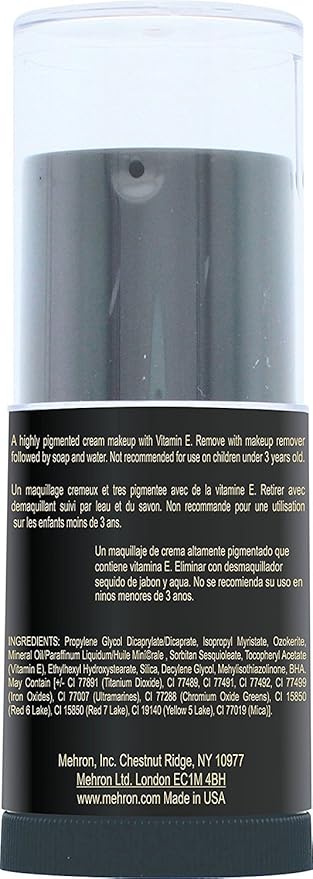 Mehron Makeup CreamBlend Stick | Face Paint, Body Paint, & Foundation Cream Makeup | Perfect for Halloween .75 oz (21 g) (Medium Dark 0)
