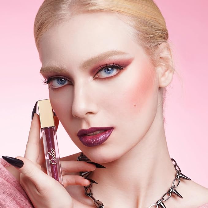 Oulac Red Matte Liquid Lipstick for Women, Long Lasting Lipstick Waterproof Lip Stain, No Transfer, Creamy High Pigmented Formula with Rose Oil, Vegan & Cruelty-Free MS05