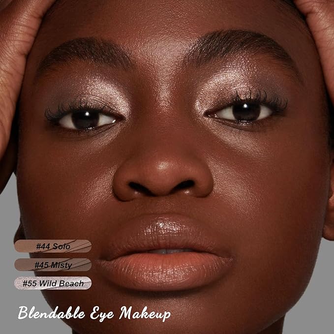 FOCALLURE 3PCS Cream Eyeshadow Stick Sets,Matte and Shimmer Eye Brightener, High Pigmented Crease-proof Pencil,Long Lasting Eye Shadow Highlighter Makeup,Silver Mocha