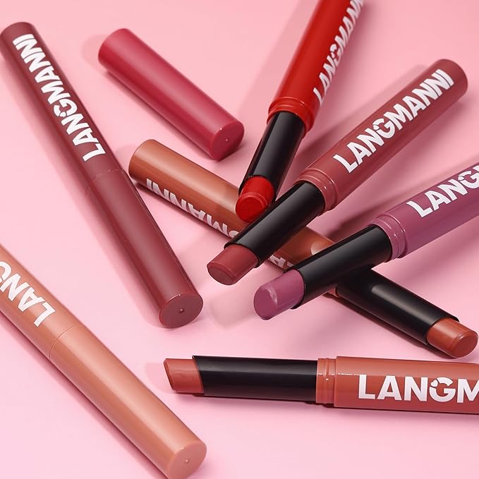 Jolilab 3Pcs Velvet Matte Lipstick Nude Matte Soft Dark Color Stick High Pigmented Long-Lasting Waterproof Lip Stick Lip Balm Beauty Cosmetics Gift for Girls and Women（10#+11#+12#