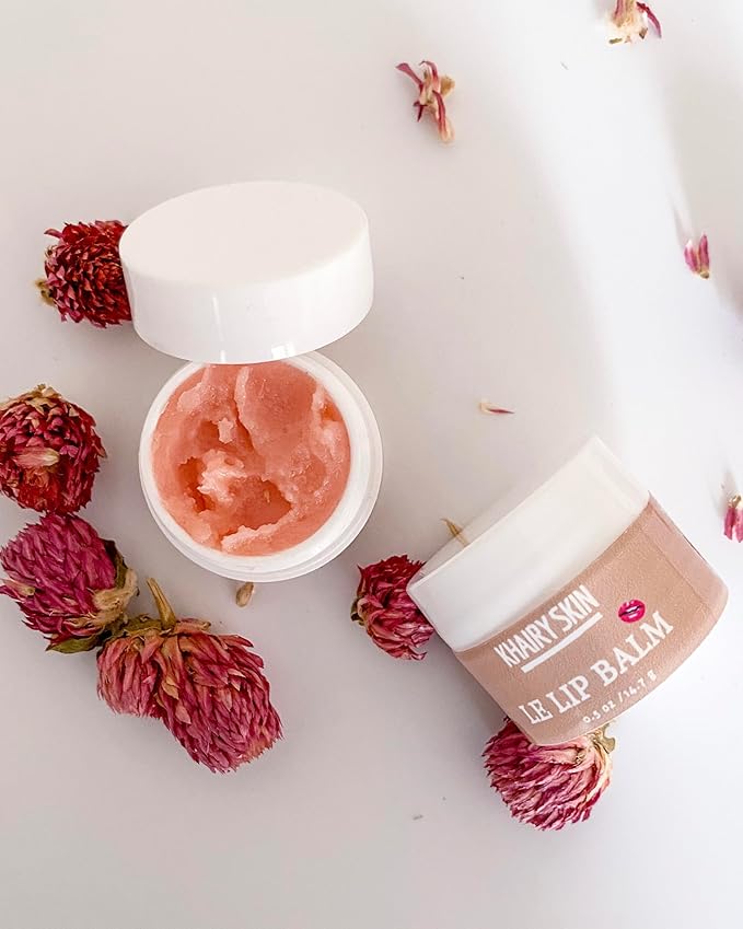 100% Natural Lip Balm and Lip Scrub Duo - Intensive Lip Care Therapy for Dry and Chapped Lips - Made with Cranberry Butter - 100% Vegan