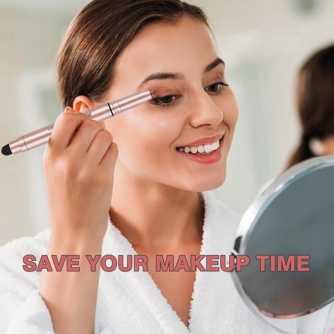 Eyeshadow Stick Rose Gold, Cream Shimmer Eyeshadow Pencil Makeup, High Pigment Long Lasting Waterproof Eye Shadow Pen, Hypoallergenic Eye Highlighter Stick Create Multi-Dimensional Eyes Look 05#