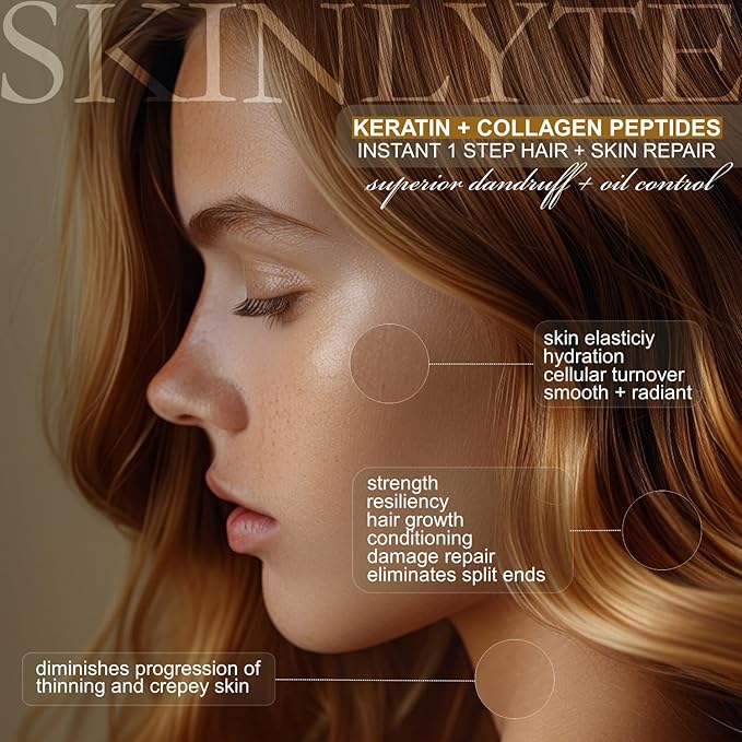 Natural Hair & Whole Body Bar Soap -Hair & Skin Treatment- Keratin & Collagen Peptides | Hair: Promotes Growth, Repair, Strength, Volume | Skin: Anti-Aging, Firm, Elasticity w/Organic Sulfur