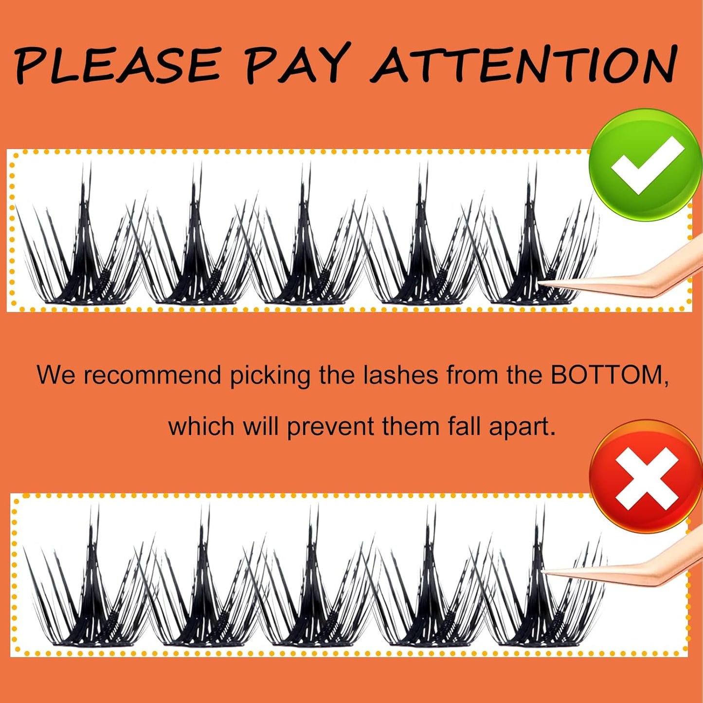 Eyelash Clusters Fluffy Lash Clusters Wispy Individual Lashes WideSpan Cluster Eyelash Extensions Natural Cluster Lashes Ultra-Thin Band (Magic-0.07D-Mix8-16)