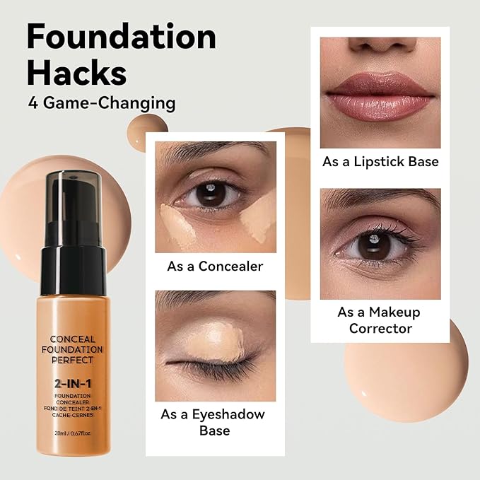 Glow Contour Face Bronzer Highlighter Illuminator Oil Liquid Foundation Cream Contour Concealer Blendable & Smooth Glowing Skin Lightweigh Luminizing Long Lasting Face Shaping Contouring Makeup