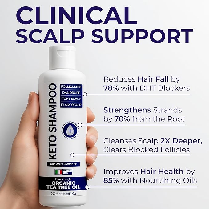 Scalp Psoriasis Shampoo, Flakes Shampoo Anti Dandruff, Itchy Scalp Treatment for Seborrheic Dermatitis & Folliculitis, Anti Fungal, Medicated Solution for Itchy, Flaky & Dry Hairs
