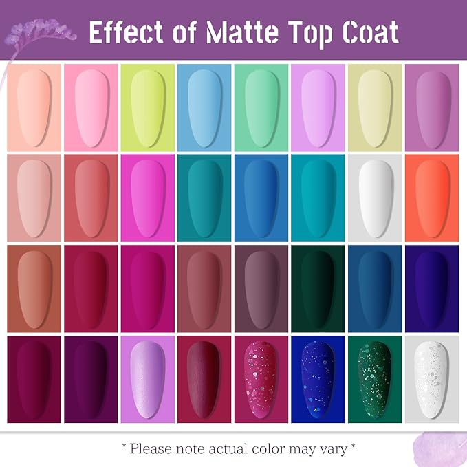 JODSONE 32+4 Pcs Gel Nail Polish Kit Soak Off Gel Polish Set Glitter Gel Nail Kit Nail Art Salon DIY at Home Manicure Kit