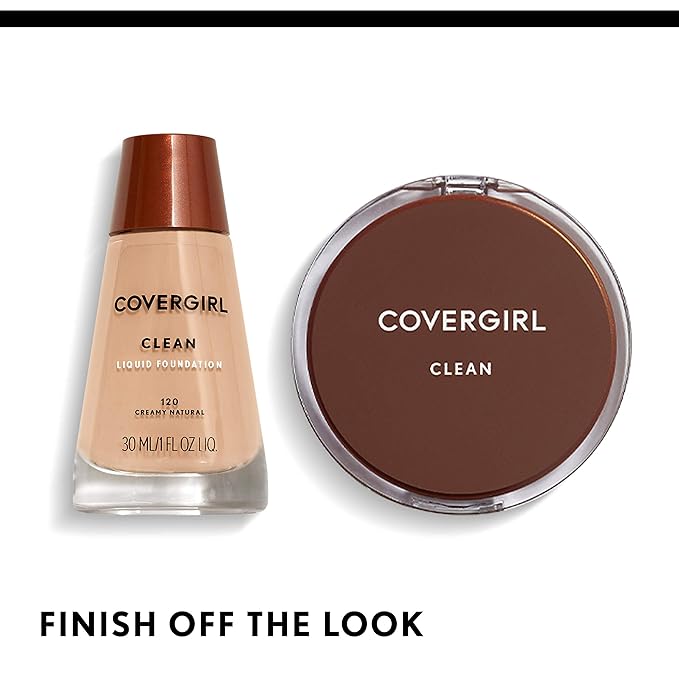 COVERGIRL Clean Makeup Foundation Creamy Natural 120, 1 oz (packaging may vary)