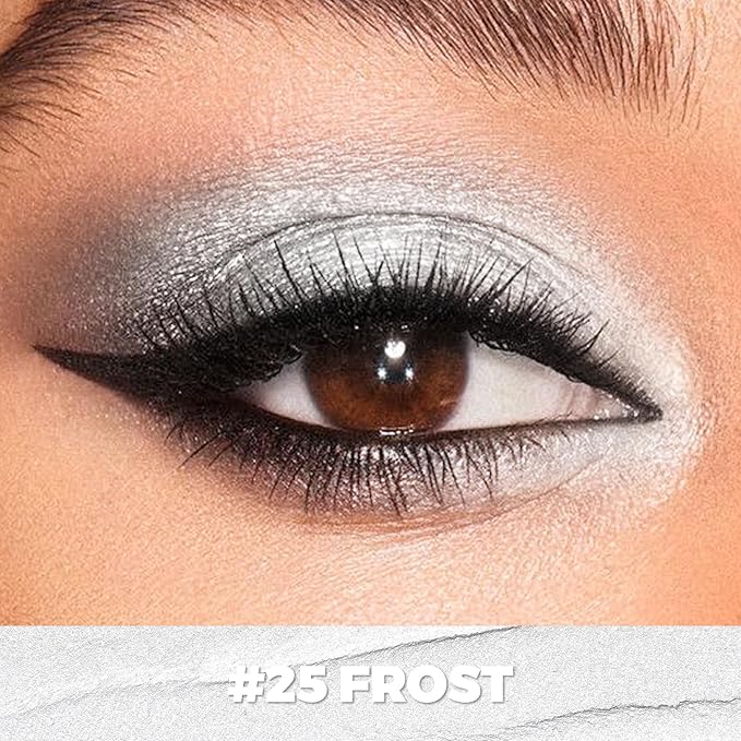 FOCALLURE Shimmer and Matte Cream Eyeshadow Stick,Smooth Brilliant Eye Brightener Pencil for Women,Long Lasting Waterproof Eye Shadow and Liners Makeup,FROST