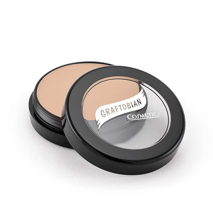 Graftobian HD Glamour Crème Foundation 1/2oz, Weightless Full Coverage Makeup, 65 Inclusive Shades, For All Skin Types, Natural or Full-Glam Looks, For Professionals and Beginners, Leading Lady