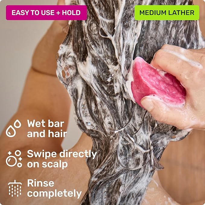 Ethique Repairing Shampoo Bar for dry, damaged hair with Rice Protein - Plastic-Free, Vegan, Cruelty-Free, 3.88 oz - Formerly Sorbet