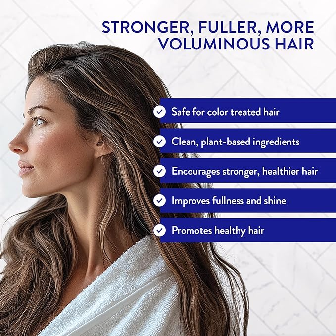 Routine Wellness Anti-Thinning Shampoo for Thinning Hair - Biotin DHT Blocker Women & Men - Color Safe Shampoo for Hair Loss & Healthy Hair - Lavender & Cedar 14oz (Pack of 2)
