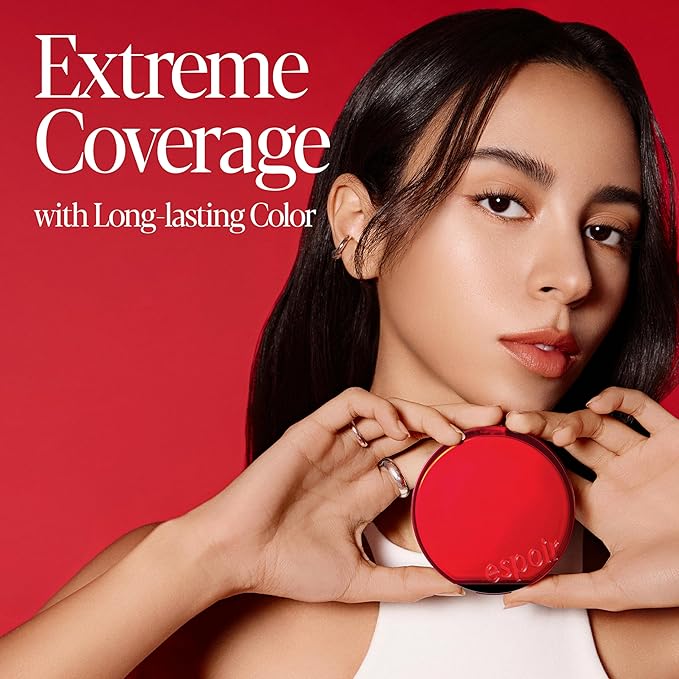 espoir [NEW] Be Velvet Cushion Foundation | Quick and Easy Coverage with Long-lasting Color by Zero Oxidation (#28 Ginger, 0.46 Ounce (Pack of 1))