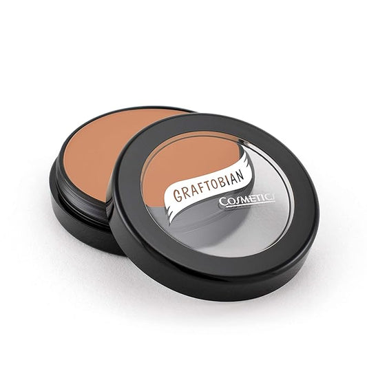 Graftobian HD Glamour Crème Foundation 1/2oz, Weightless Full Coverage Makeup, 65 Inclusive Shades, For All Skin Types, Natural or Full-Glam Looks, For Professionals and Beginners, Sandstone