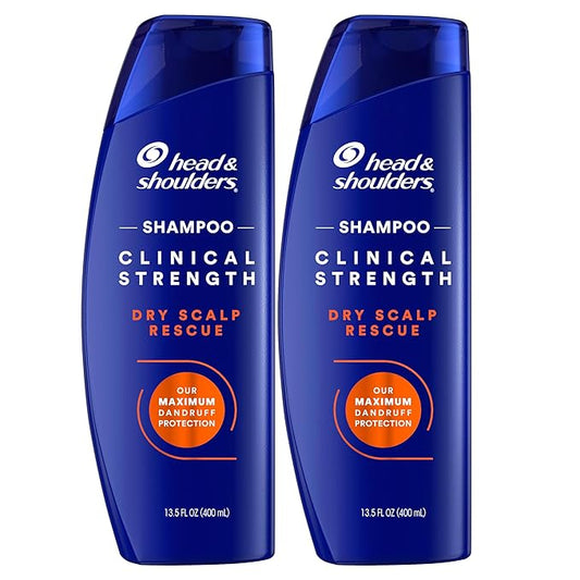 Head & Shoulders Clinical Dandruff Defense + Dry Scalp Rescue Shampoo 13.5 oz Twin Pack